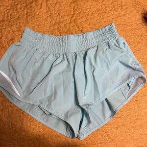 Amazon Women's High Waist Light Blue Shorts